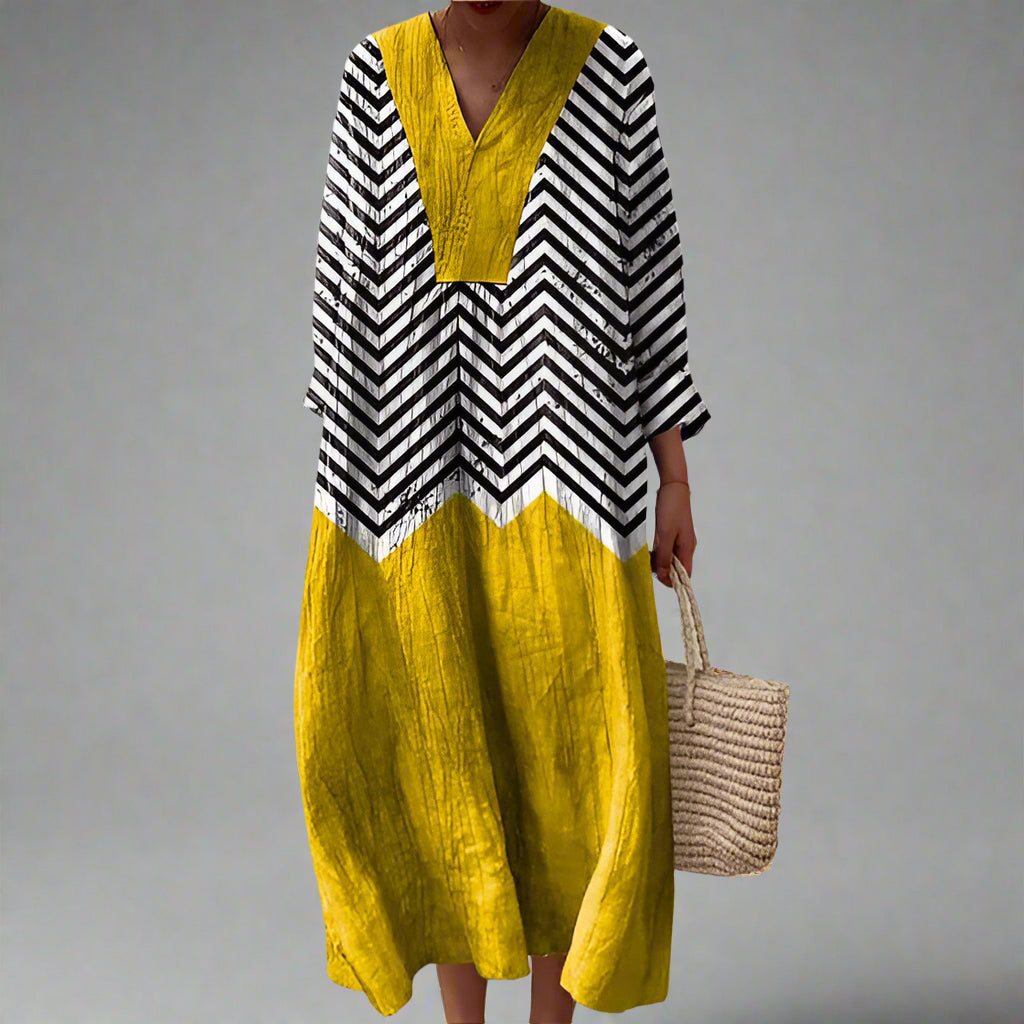 Anne | Geometrische kleding onder elegante maat
