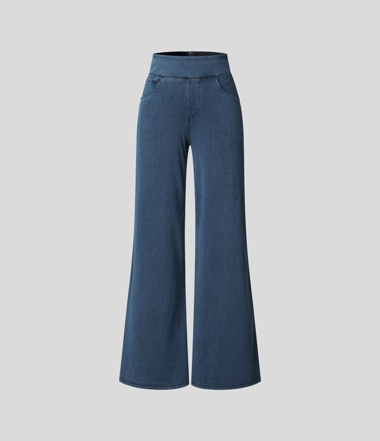 Soléa | Comfy elastische hoge taille broek voor ultiem draagcomfort