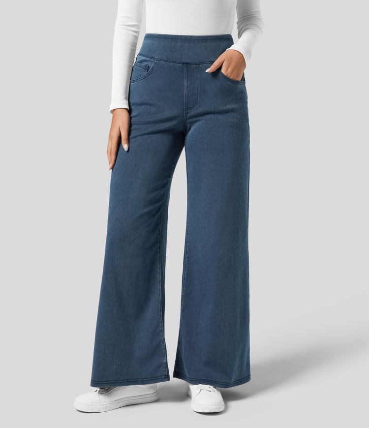 Soléa | Comfy elastische hoge taille broek voor ultiem draagcomfort
