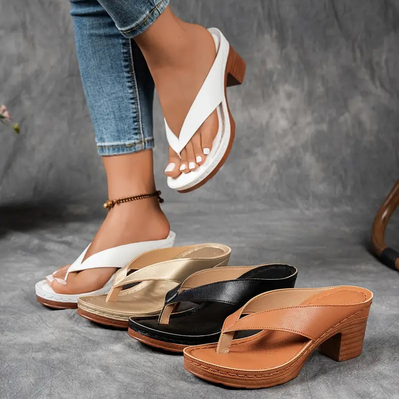 Lynn | Orthopedische slippers met elegante hak voor optimaal comfort