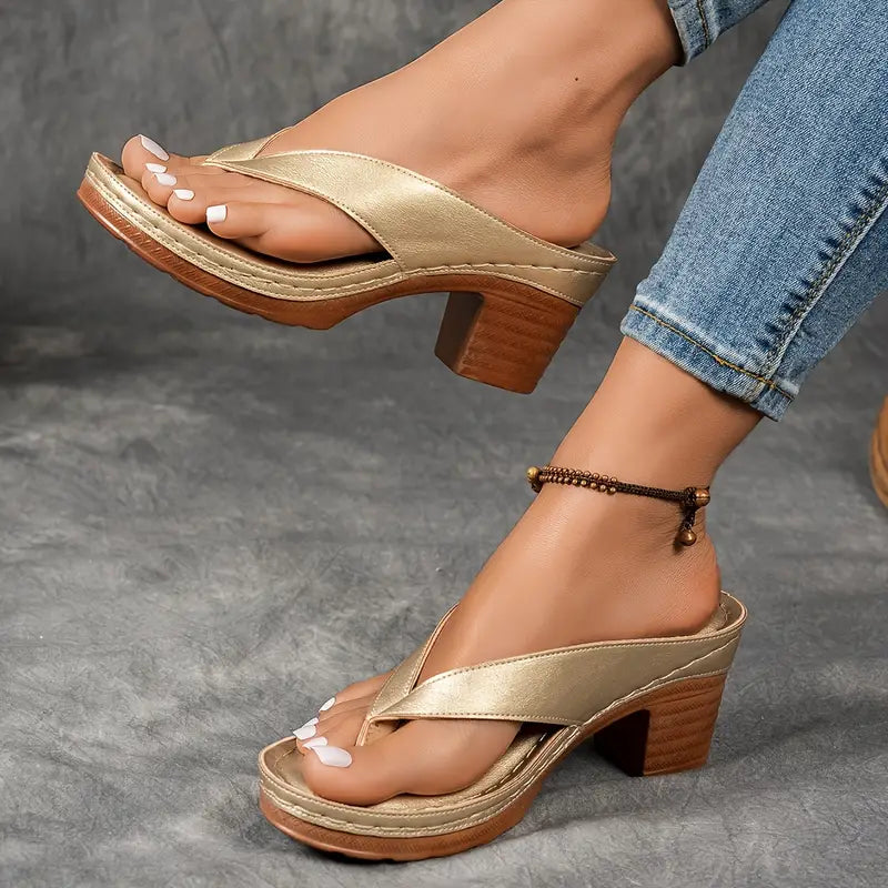 Lynn | Orthopedische slippers met elegante hak voor optimaal comfort