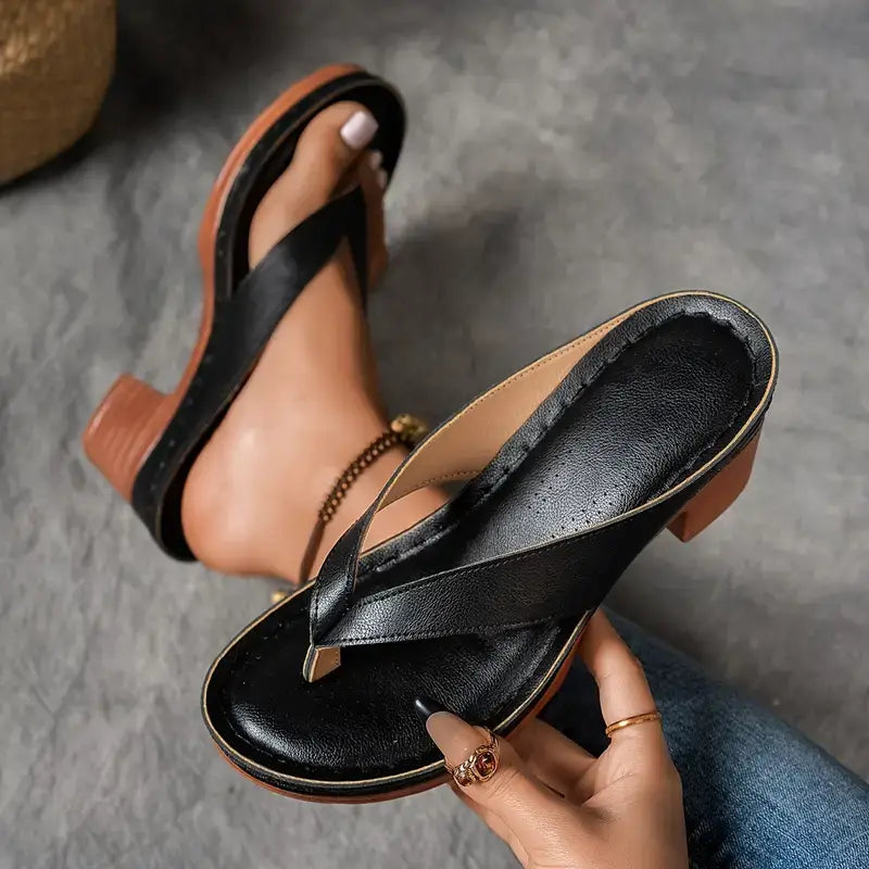 Lynn | Orthopedische slippers met elegante hak voor optimaal comfort