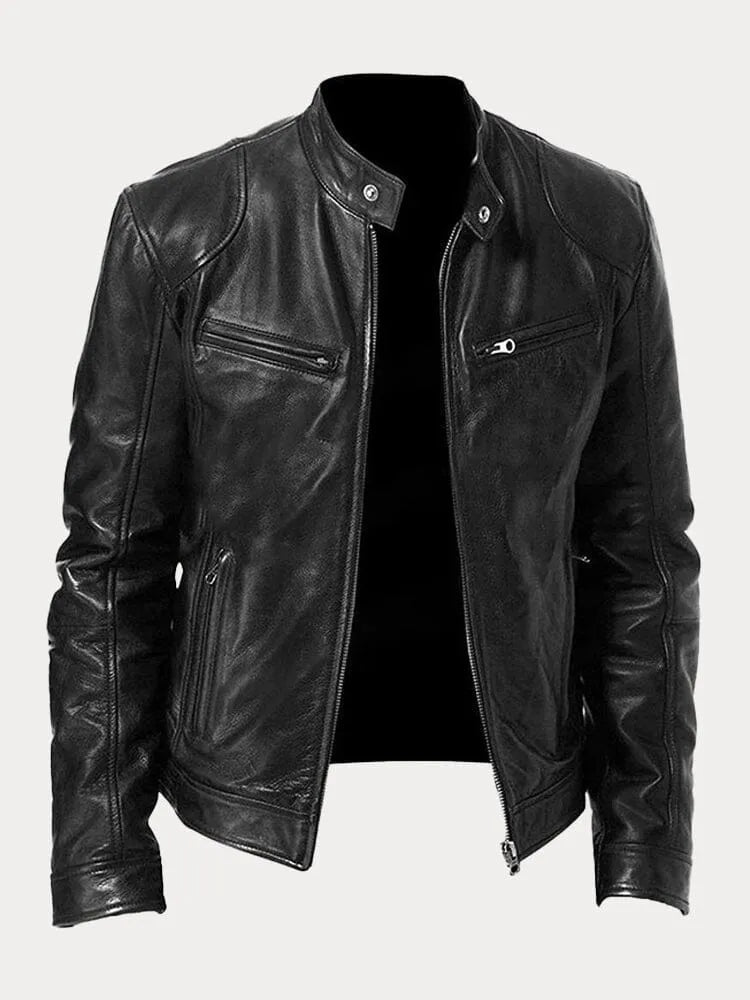 Jack | Casual leren jas, stijlvol en comfortabel.
