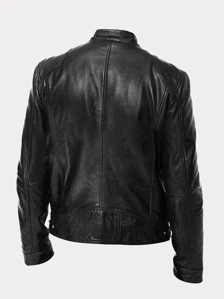 Jack | Casual leren jas, stijlvol en comfortabel.