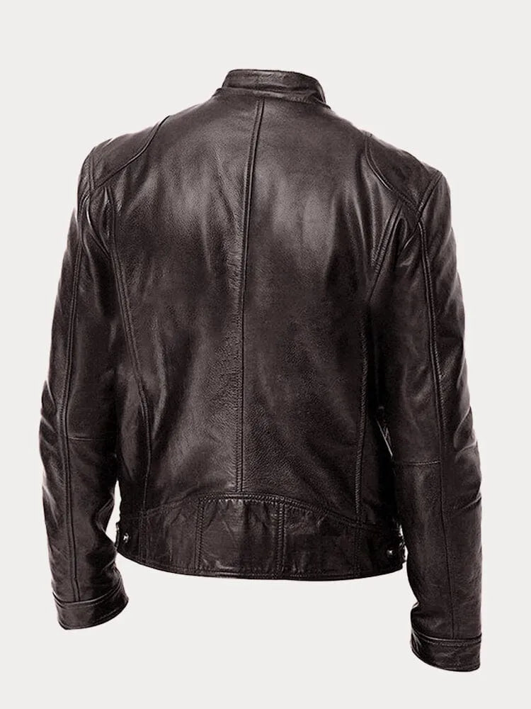 Jack | Casual leren jas, stijlvol en comfortabel.
