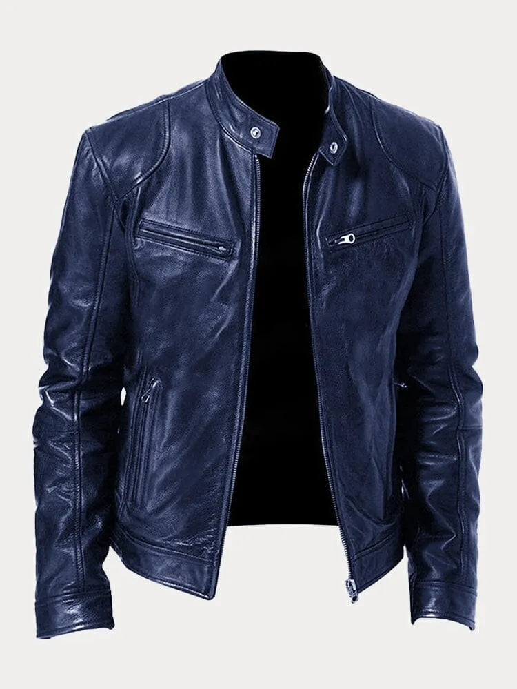 Jack | Casual leren jas, stijlvol en comfortabel.