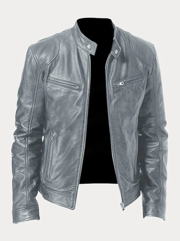 Jack | Casual leren jas, stijlvol en comfortabel.