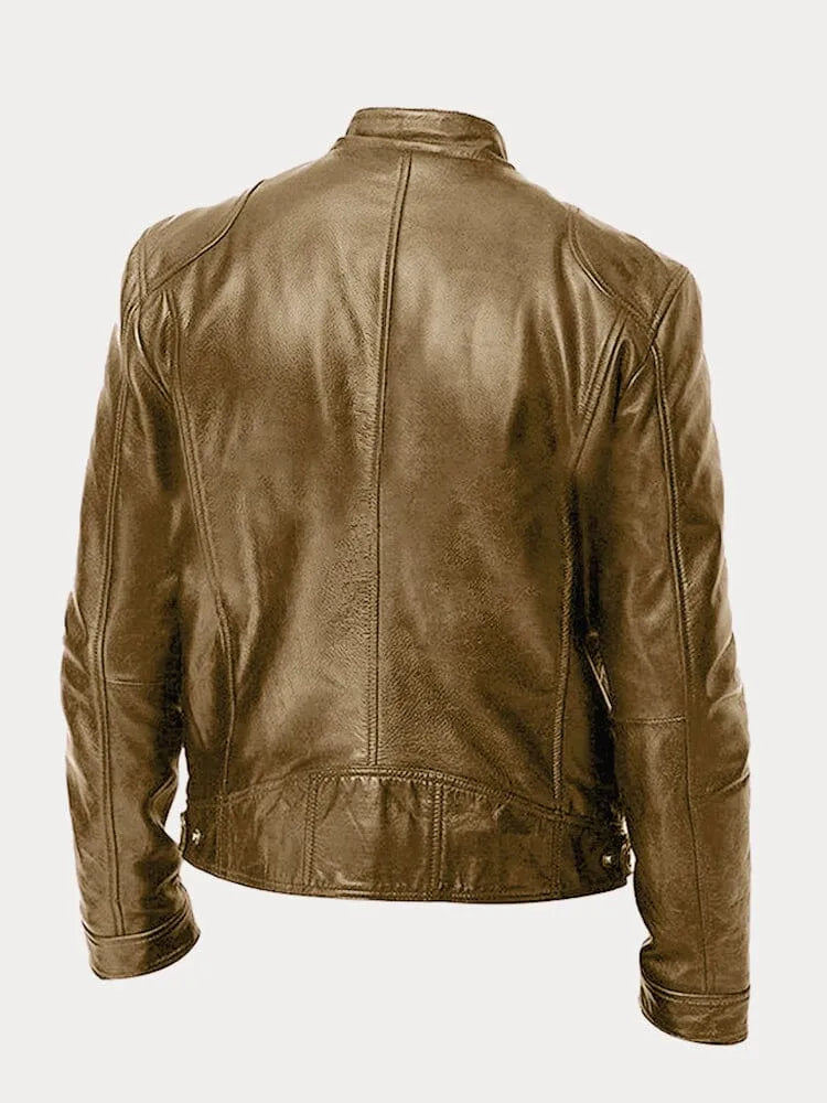 Jack | Casual leren jas, stijlvol en comfortabel.