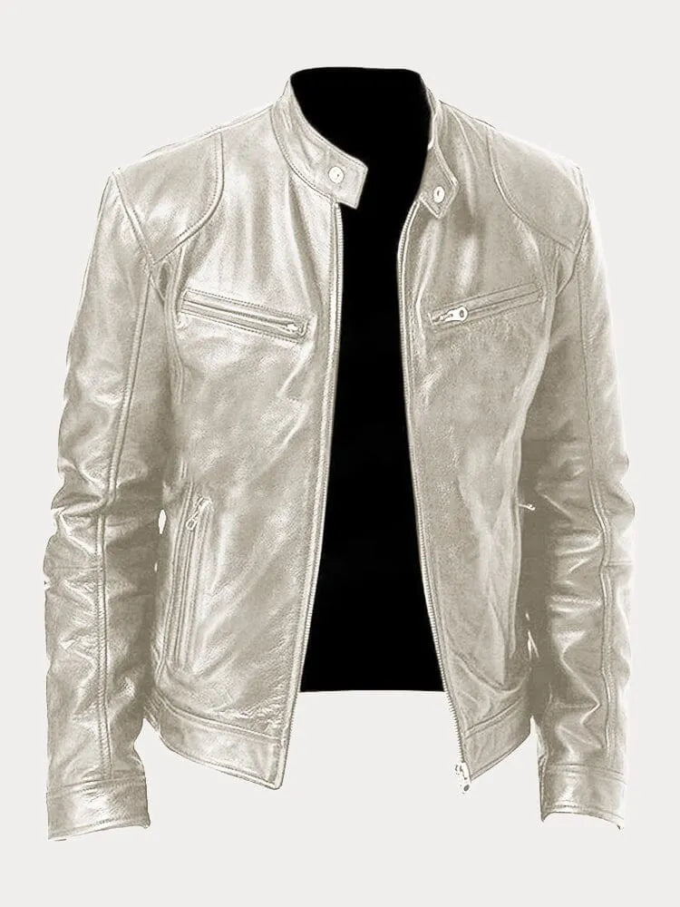 Jack | Casual leren jas, stijlvol en comfortabel.
