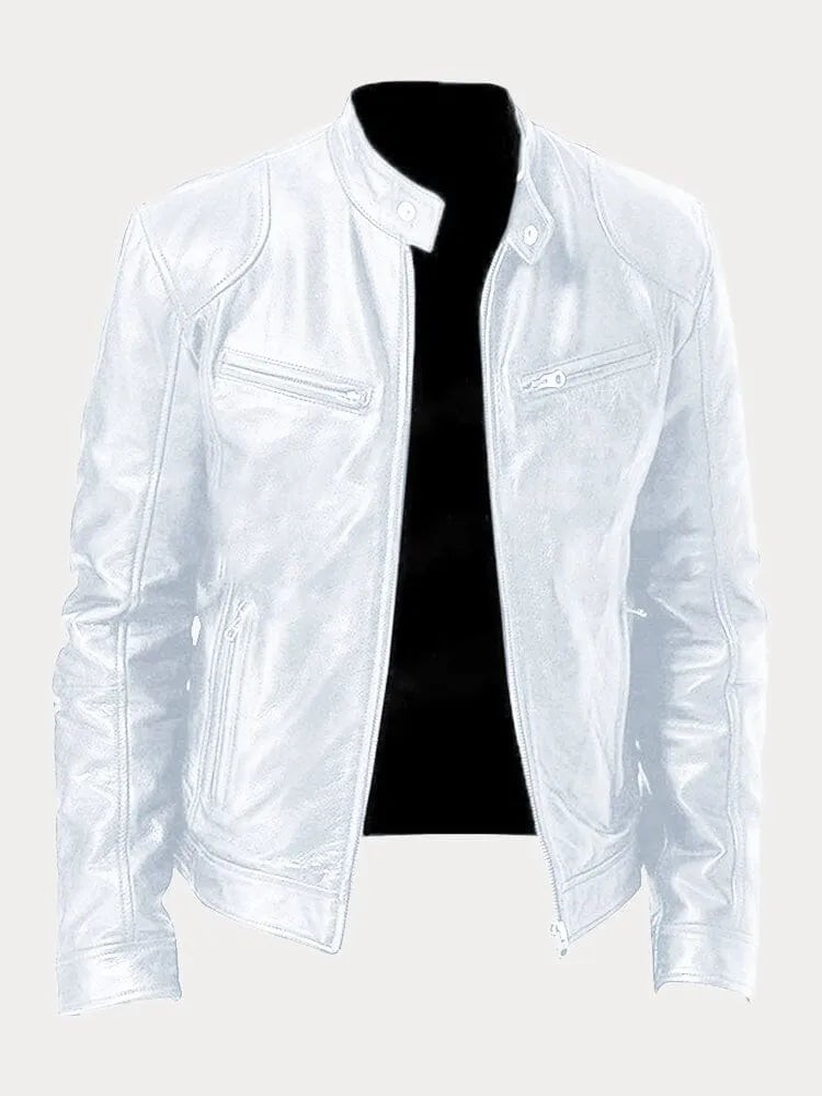 Jack | Casual leren jas, stijlvol en comfortabel.