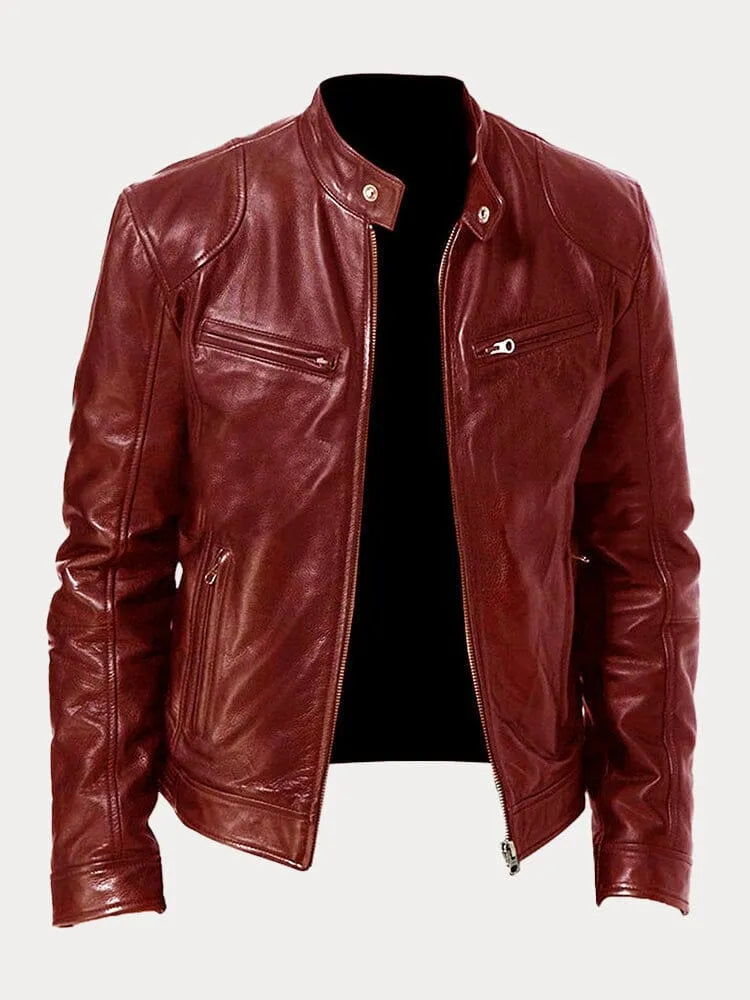 Jack | Casual leren jas, stijlvol en comfortabel.