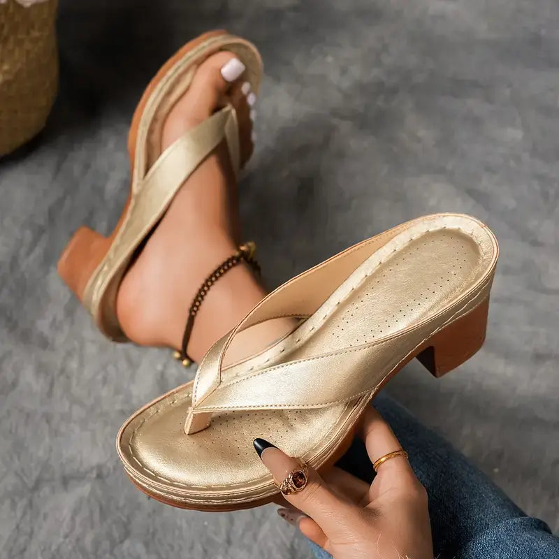 Lynn | Orthopedische slippers met elegante hak voor optimaal comfort