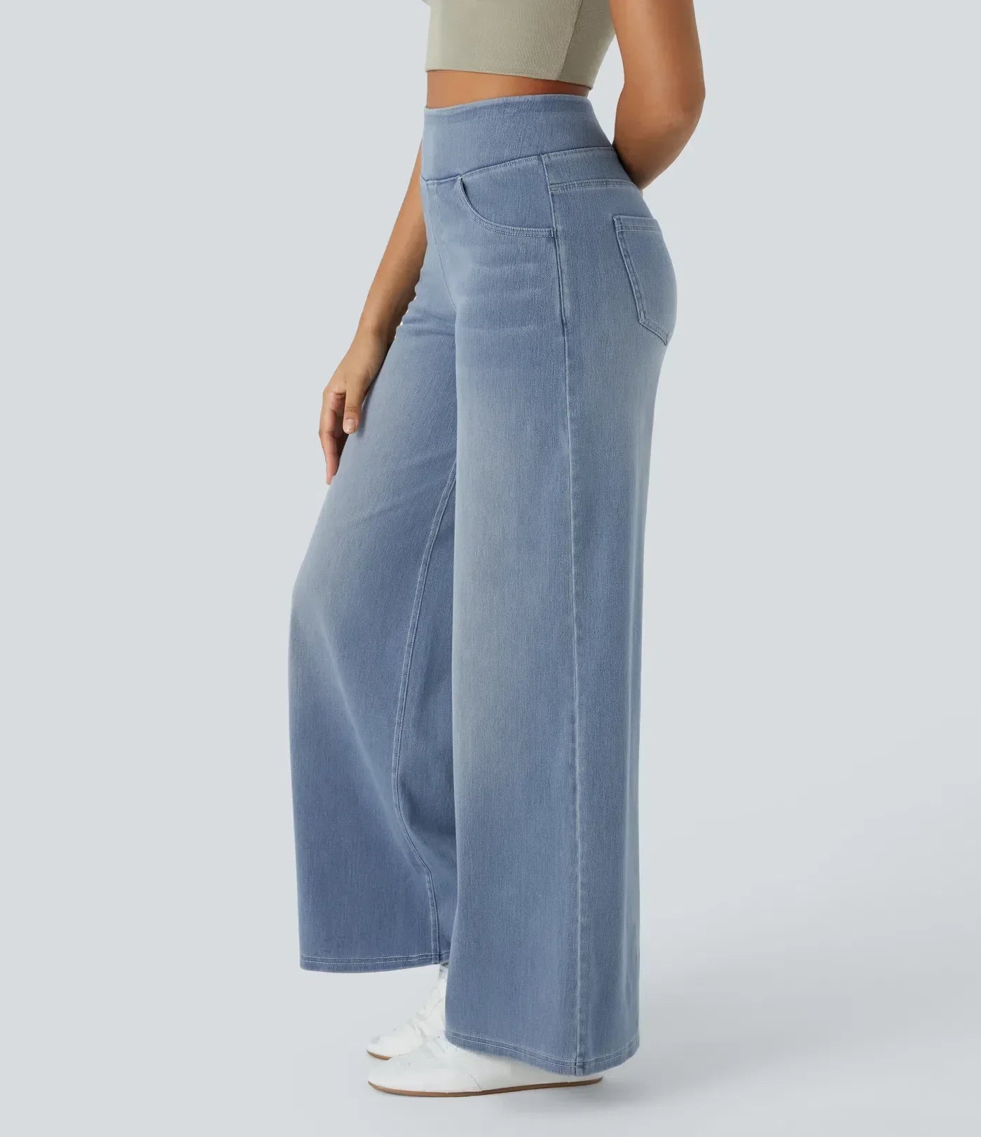 Soléa | Comfy elastische hoge taille broek voor ultiem draagcomfort