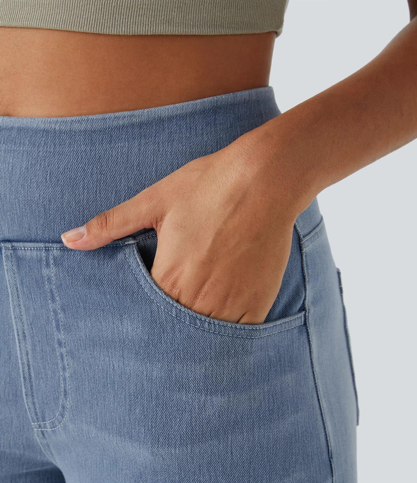 Soléa | Comfy elastische hoge taille broek voor ultiem draagcomfort